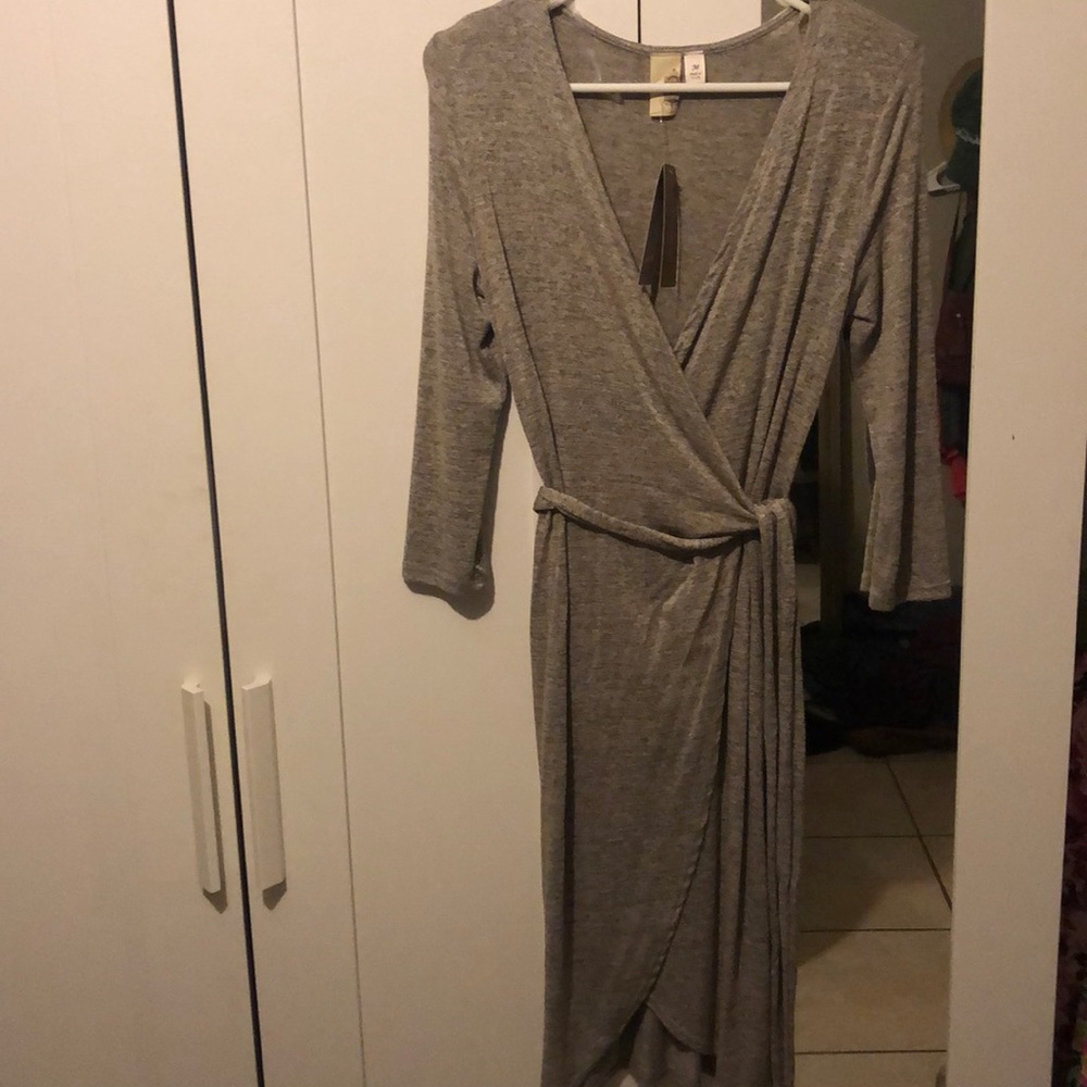 Grey “wrap” Dress